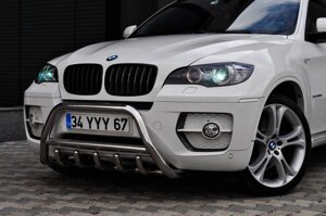 Кенгурятник WT003 (нерж.) BMW X6 E-71 2008-2014рр.