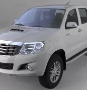 Пороги на Toyota Hilux Tamsan Elegant Aluminium