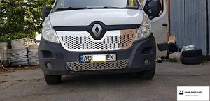 Хром накладка на решітку радіатора (Верх + низ) для Renault Master ІІІ (2014-2019) в Запорізькій області от компании Интернет-магазин тюнинга «Safety auto group»