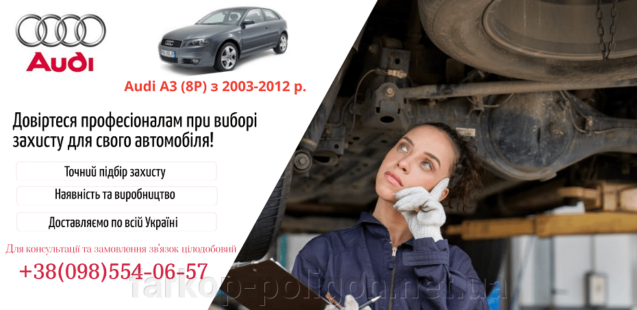 Защиты двигателя Audi A3 (8P) с 2003-2012 г.