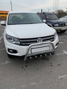 Кенгурятник WT003 (нерж) Volkswagen Tiguan 2007-2016р.