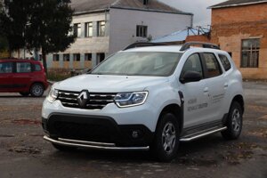 Передній захист F3-10 (нерж.) Renault Duster 2018 в Запорізькій області от компании Интернет-магазин тюнинга «Safety auto group»