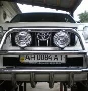 Hangurynik високий з грилем на Toyota Land Cruiser 150 Prado