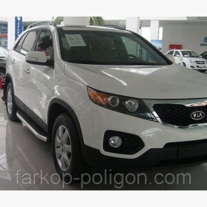 Пороги майданчика для Kia Sorento з 2009-2015р. в Запорізькій області от компании Интернет-магазин тюнинга «Safety auto group»