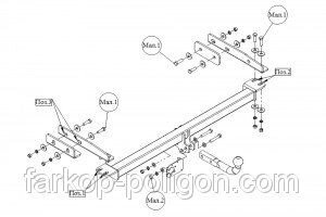 Фаркоп Mercedes C-Class (W202) з 1993-2001 р. в Запорізькій області от компании Интернет-магазин тюнинга «Safety auto group»