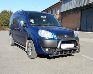 Кенгурятник WT003 (нерж.) Fiat Doblo II 2005р.