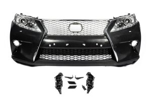Передній бампер F-Sport (рестайлінг) 2009-2012, з фарами для Lexus RX рр