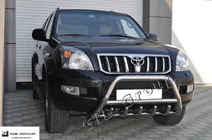 Захист переднього бампера -Кенгурятник Toyota Land Cruiser Prado 120 (02-09)