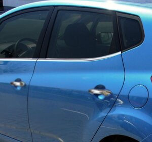 Окантовка вікон (4 шт., нерж.) для Kia Venga
