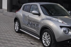 Бічні труби Ø60 (2 шт., нерж.) Nissan Juke 2010р.