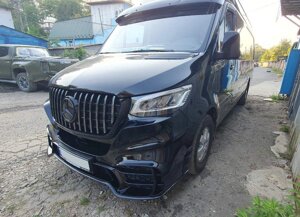 Передній бампер з решіткою V2 (AMG) для Mercedes Sprinter W907/W910 2018- рр