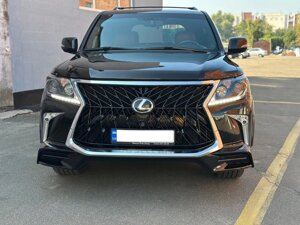Передній бампер для 2008-2015 в стилі рестайлінгу Чорний для Lexus LX570/450d