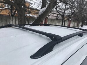 Поперечені на рейлінги під ключ (2 шт.) Сірий для Opel Zafira Life 2019- мм