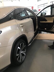 Бічні підніжки BlackLine (2 шт) Lexus RX 2016 в Запорізькій області от компании Интернет-магазин тюнинга «Safety auto group»