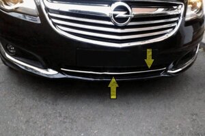 Накладки на решітку бампера (нерж) для Opel Insignia 2008-2017 рр