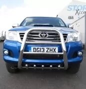 Hangurynik високий з грилем на Toyota Hilux Tamsan нержавіюча сталь в Запорізькій області от компании Интернет-магазин тюнинга «Safety auto group»