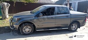 Пороги бічні труби Ssang Yong Actyon Sports (2006-2012) D60 з накладками в Запорізькій області от компании Интернет-магазин тюнинга «Safety auto group»