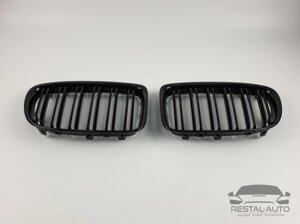 Решетка радиатора ноздри BMW X1 E84 2012-2015год Черные Глянцевые