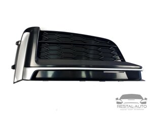 Тюнинг Решетки переднего бампера в стиле S-Line на Audi A5 F5 2016-2020 год Черные с серым