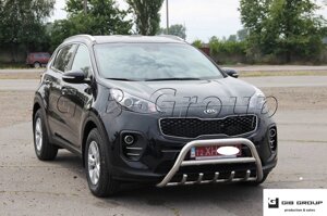 Захист переднього бампера - Кенгурятник KIA Sportage (16+)