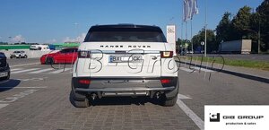 Захист заднього бампера (подвійна нержавіюча труба - подвійний вус) Land Rover Range Rover (15+)