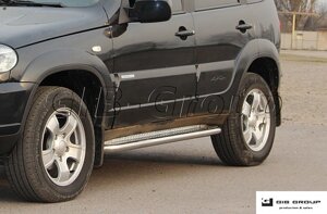 Пороги Chevrolet NIVA з 2010 р. модель S2-01 в Запорізькій області от компании Интернет-магазин тюнинга «Safety auto group»