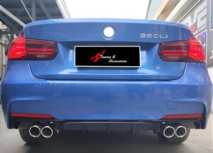 Задній дифузор DPT V-2 (для M Performance, чорний глянець) для BMW 3 серія F-30/31/34 2012-2019 рр