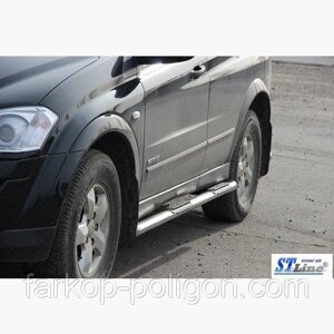 Пороги із труб для Ssang Yong Kyron з 2006р.