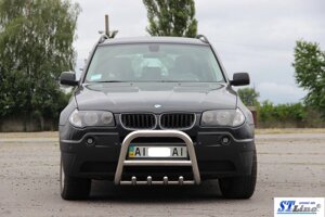 Кенгурятник QT006 (нерж.) BMW X3 E-83 2003-2010рр.