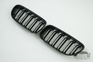 Решетка радиатора ноздри BMW 3 E90/E91 2008-2012год Черные Глянцевые