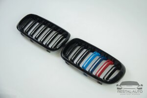 Решетка радиатора ноздри BMW X5 F15 2013-2018год Черные Глянцевые М-стиль