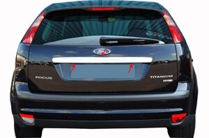 Накладка на кришку багажника (SW, нерж.) для Ford Focus II 2008-2011 рр