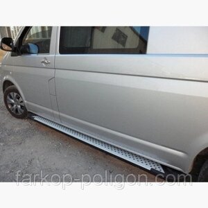 Пороги майданчика для Volkswagen Transporter T5 (Caravelle) з 2004-2010р. в Запорізькій області от компании Интернет-магазин тюнинга «Safety auto group»