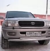 Подвійна труба на Toyota Land Cruiser 100 (Toyota Lc 100) від компанії Інтернет-магазин тюнінгу «Safety auto group» - фото 1