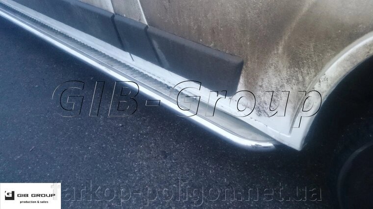 Пороги бічні труби з листом Citroen Jumper (07+) D42 Довга база від компанії Інтернет-магазин тюнінгу «Safety auto group» - фото 1