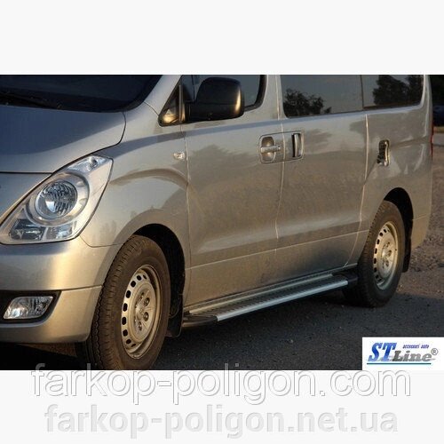 Пороги для Hyundai H-1/H300 з 2008 р. від компанії Інтернет-магазин тюнінгу «Safety auto group» - фото 1