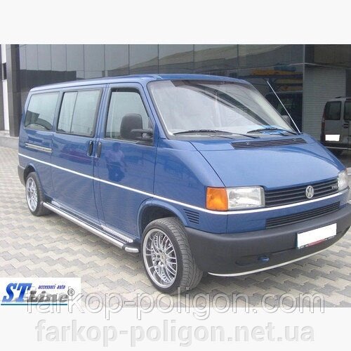 Пороги для Volkswagen Transporter T4 (Caravelle/Multivan) з 1998р. від компанії Інтернет-магазин тюнінгу «Safety auto group» - фото 1