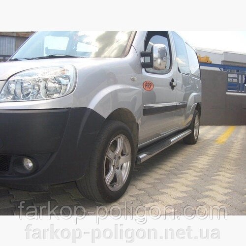 Пороги із труб для Fiat Doblo з 2001-2005 р.р. від компанії Інтернет-магазин тюнінгу «Safety auto group» - фото 1