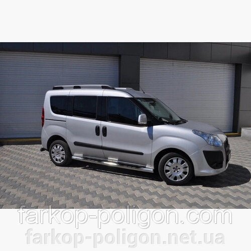 Пороги із труб для Fiat Doblo з 2010р. від компанії Інтернет-магазин тюнінгу «Safety auto group» - фото 1