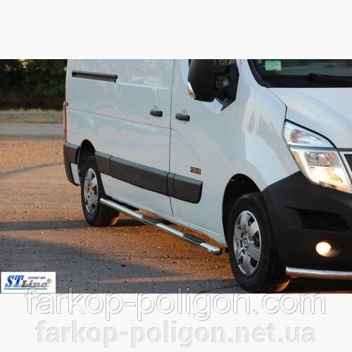 Пороги із труб для Nissan NV400 з 2010р. від компанії Інтернет-магазин тюнінгу «Safety auto group» - фото 1