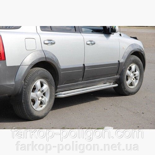 Пороги майданчика для Kia Sorento з 2004-2009р. від компанії Інтернет-магазин тюнінгу «Safety auto group» - фото 1