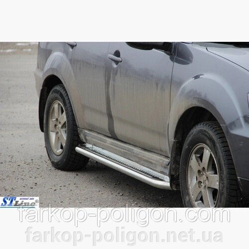 Пороги майданчика для Mitsubishi Outlander XL з 2007-2012р. від компанії Інтернет-магазин тюнінгу «Safety auto group» - фото 1