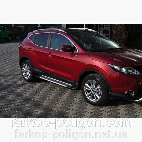 Пороги майданчика для Nissan Qashqai з 2014р. від компанії Інтернет-магазин тюнінгу «Safety auto group» - фото 1