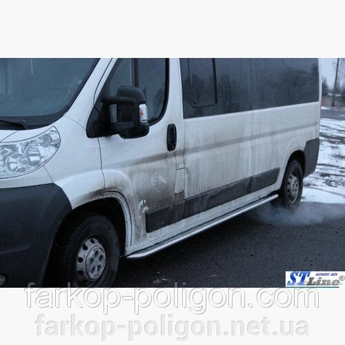 Пороги майданчика для Peugeot Boxer з 2006р. від компанії Інтернет-магазин тюнінгу «Safety auto group» - фото 1