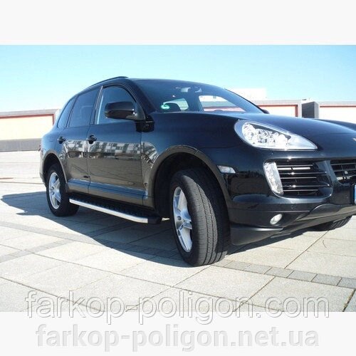 Пороги майданчика для Porsche Cayenne з 2003-2010 р. від компанії Інтернет-магазин тюнінгу «Safety auto group» - фото 1