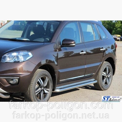 Пороги майданчика для Renault Koleos з 2008р. від компанії Інтернет-магазин тюнінгу «Safety auto group» - фото 1