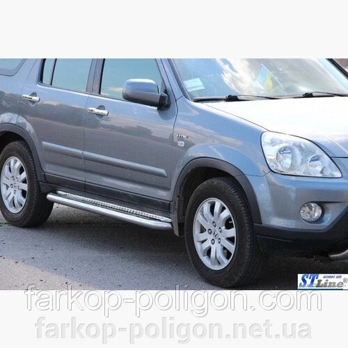 Пороги майданчика Honda CR-V з 2003-2007 р. від компанії Інтернет-магазин тюнінгу «Safety auto group» - фото 1