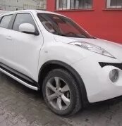 Пороги на Nissan Juke Элегант від компанії Інтернет-магазин тюнінгу «Safety auto group» - фото 1