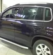 Пороги на Volkswagen Tiguan 2007-2011 елегантний від компанії Інтернет-магазин тюнінгу «Safety auto group» - фото 1