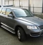 Порогові значки з аркушем (майданчик) на Volkswagen Touareg 2004-2010 (Tamsan)